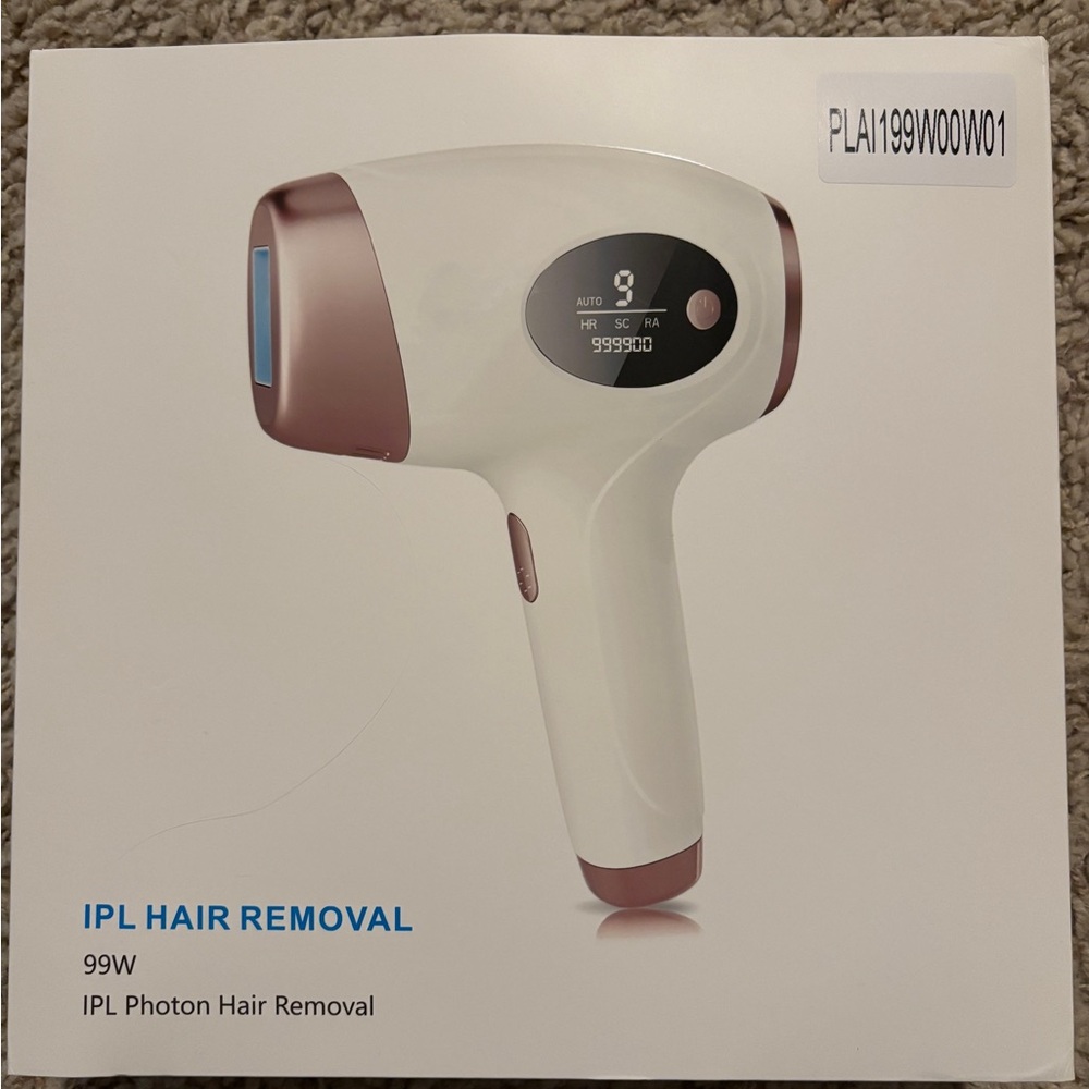 Modern White and Pink Hair Removal Device